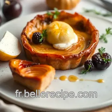 Id&eacute;e Repas Invit&eacute;s Facile: Tarte Tatin Oignons-Ch&egrave;vre! Fiche recette
