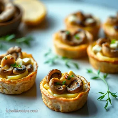 Tartelettes Champignons Ch&egrave;vre: Une Entr&eacute;e Id&eacute;e Chic & Facile! Fiche recette
