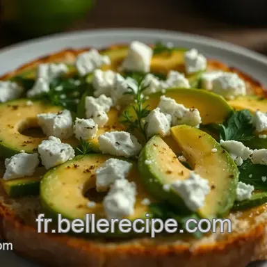 Tartine d&rsquo;Avocat au Citron et Feta : Une Recette Avocat Facile et Savoureuse