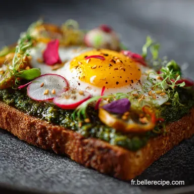 Tartine au pesto et &oelig;uf brouill&eacute; le secret de lonctuosit&eacute; fran&ccedil;aise Fiche recette
