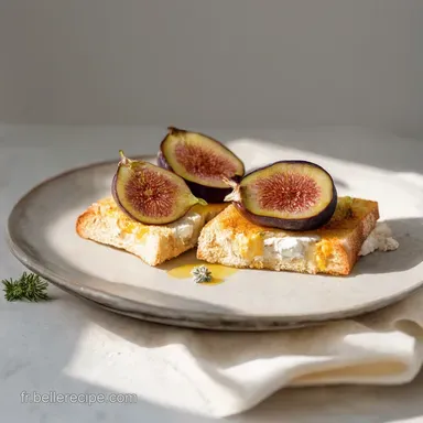 Entr&eacute;e Recette Facile Tartines Ch&egrave;vre Figues Miel