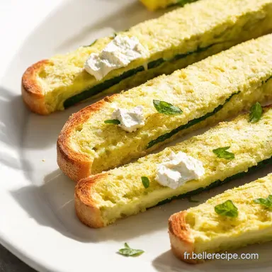 Tartines Courgette Ch&egrave;vre Frais Un Go&ucirc;t de Provence