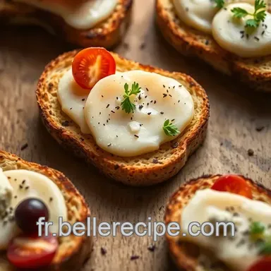 Tartines Gourmandes: 3 Toasts Faciles pour l'Ap&eacute;ro Chic Fiche recette