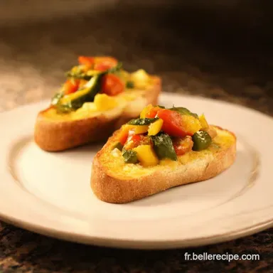 Tartines Proven&ccedil;ales Tian de L&eacute;gumes Un Go&ucirc;t de Soleil Fiche recette
