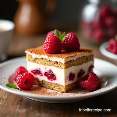 Tiramisu aux Framboises Id&eacute;al le dessert facile et fruit&eacute; Fiche recette