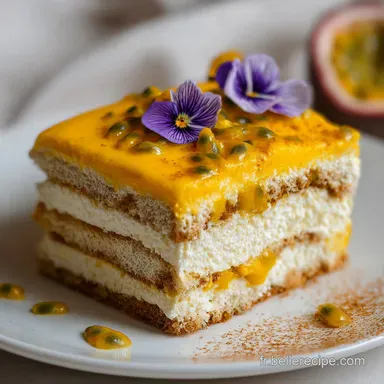 Recette de Tiramisu Mangue Passionfruit pour 6 Fiche recette