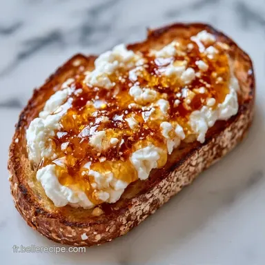 Toast Ch&egrave;vre Miel en 15 Minutes Fiche recette