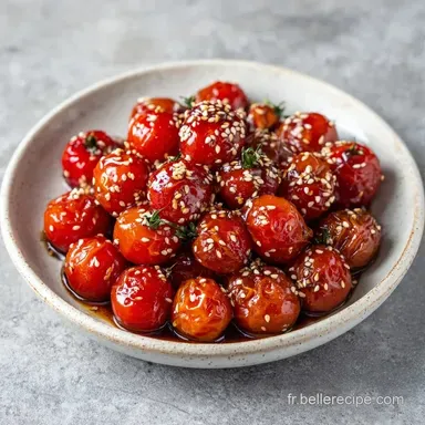 Tomates Cerises S&eacute;same en 10 Minutes Fiche recette
