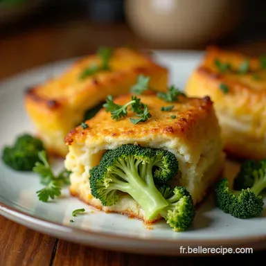 Tourte Brocolis Dinde Fromage Express au Cheddar Dor&eacute; Moins d1h Fiche recette