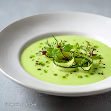 Velout&eacute; de courgette : La Recette Estivale &agrave; la Cr&egrave;me de Menthe Fiche recette