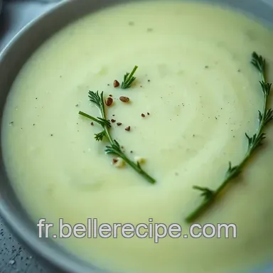 Velout&eacute; Glac&eacute; d'Asperges Vertes: Un d&eacute;lice printanier! Fiche recette