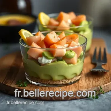 Verrines &Eacute;clairs: Entr&eacute;es Froides Rapides Saumon Avocat Aneth Fiche recette