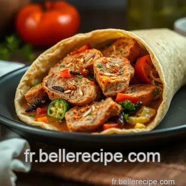 Wrap Poulet Savoureux aux &Eacute;pices M&eacute;diterran&eacute;ennes : Mon Astuce Infaillible Fiche recette