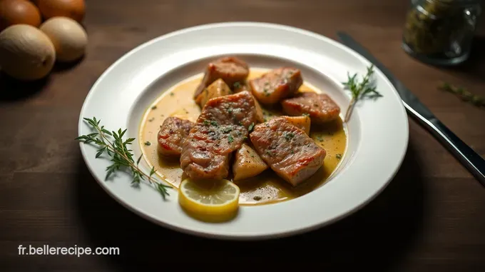 Araignée de Bœuf Sauté avec Sauce aux Herbes