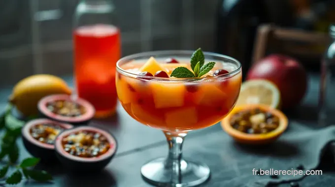 Cocktail Pornstar : Un Élixir Fruité et Chic