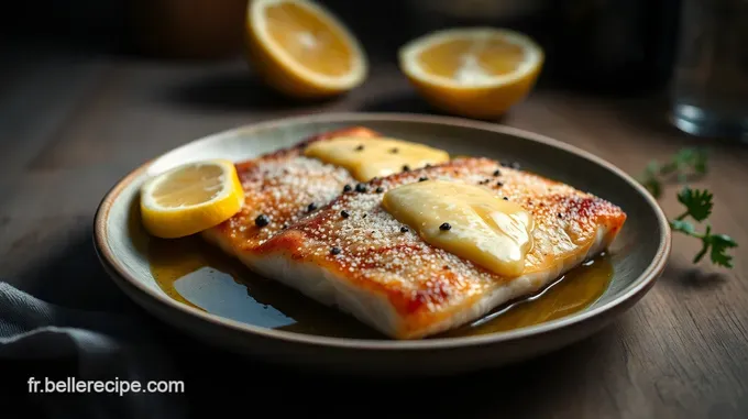 Filet de Black Bass Doré au Beurre Citronné