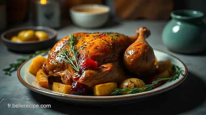 Découvrez mon Poulet Fermier Rôti aux Herbes de Provence - Recette Facile Poulet Fermier Rôti aux Herbes de Provence