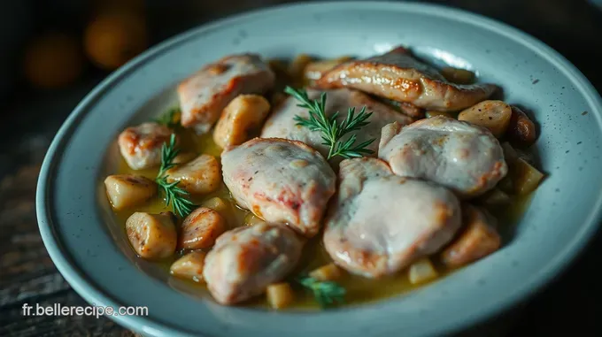 Râble de Lapin à la Provençale sauce tomate parfumée aux herbes de Provence