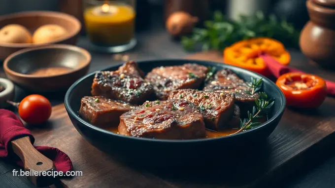 Recette de Steak Sauté de Bœuf à la Provençale