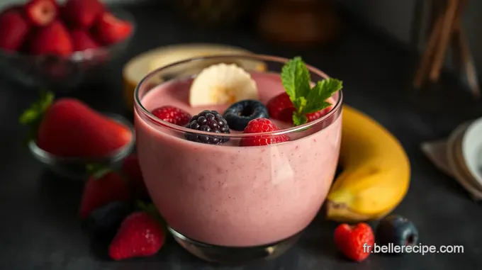 Smoothie Fruit Rouge Énergétique