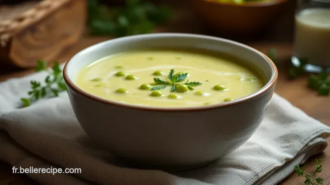 Soupe Petit Pois : Velouté de Petits Pois Mentholé