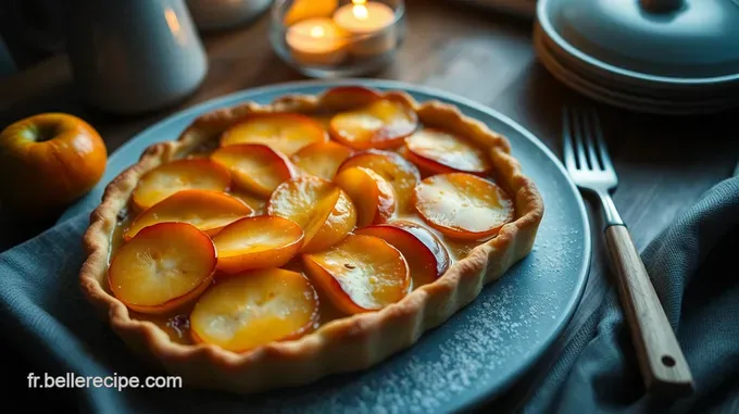 Tarte aux Pommes Caramélisées et à la Cannelle