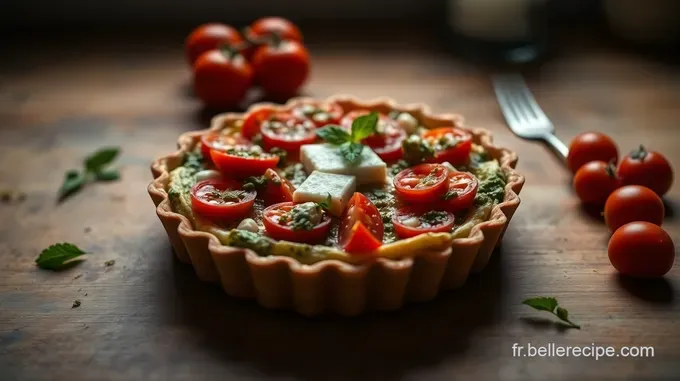 Tartelette de Tomates Cerises et Pesto