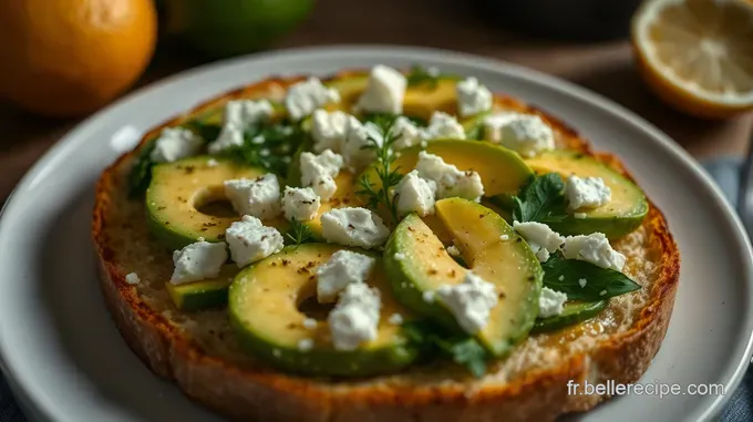 Tartine d’Avocat au Citron et Feta