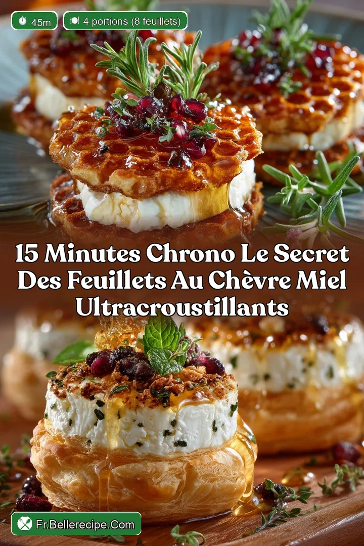 15 minutes chrono Le secret des Feuillets au Ch&egrave;vre Miel ultracroustillants