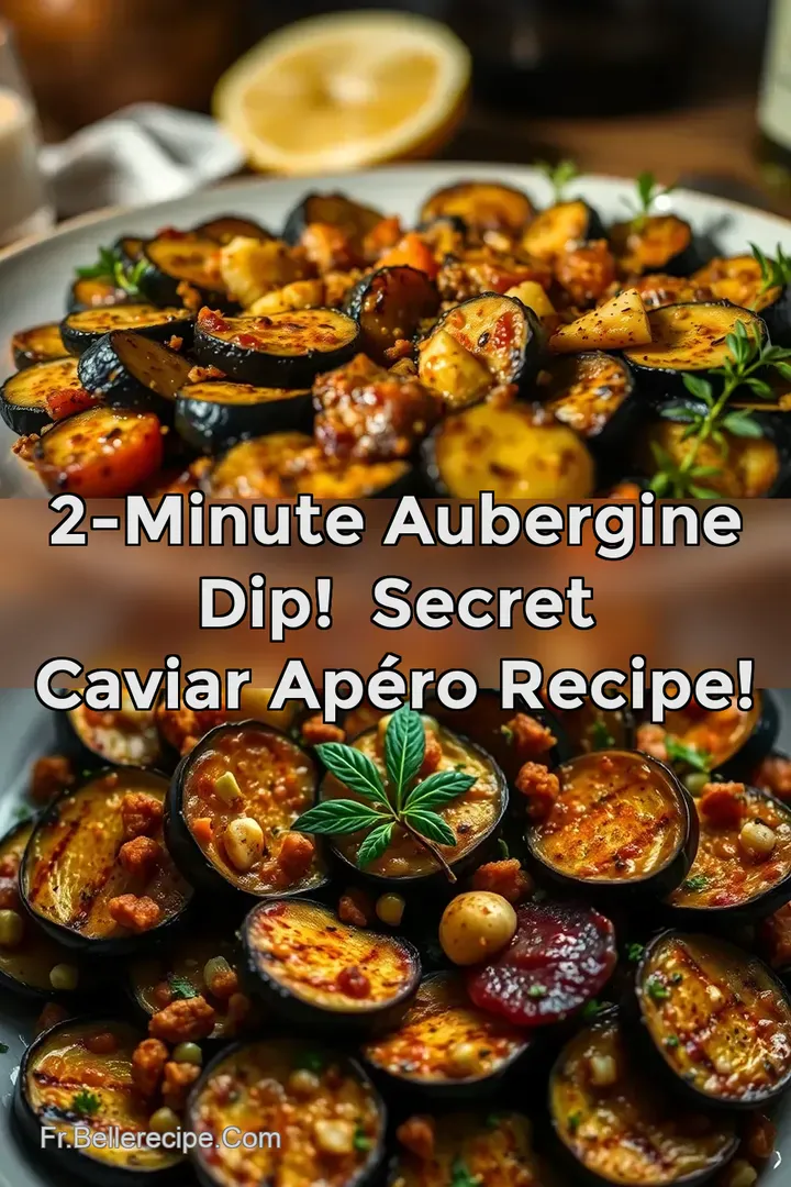 2-Minute Aubergine Dip! ✨Secret Caviar Ap&eacute;ro Recipe!