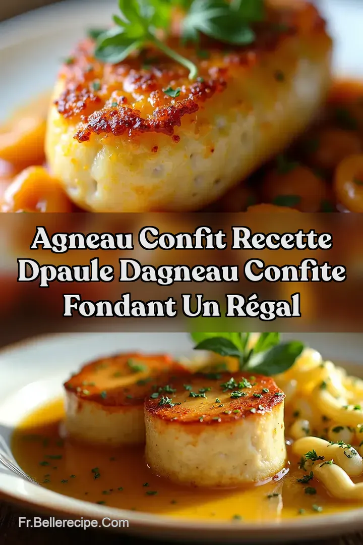 Agneau Confit Recette dpaule dAgneau Confite Fondant Un R&eacute;gal