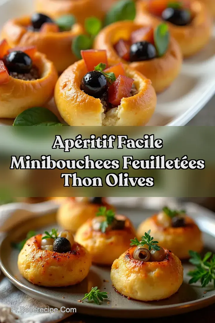 Ap&eacute;ritif Facile MiniBouchees Feuillet&eacute;es Thon Olives