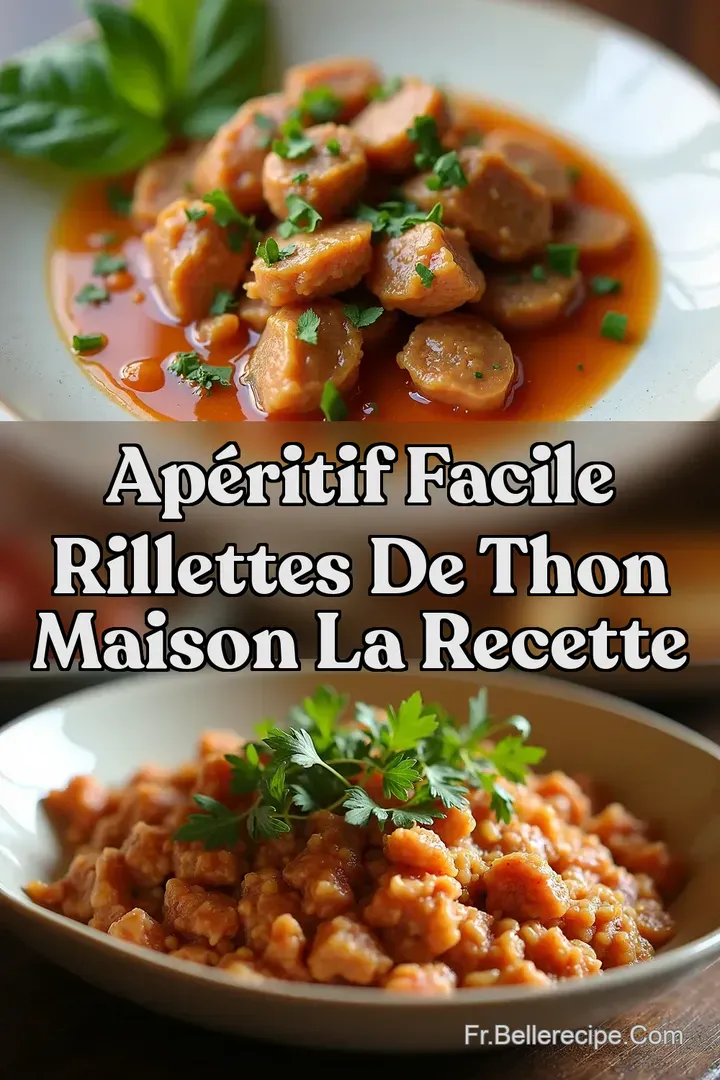 Ap&eacute;ritif Facile Rillettes de Thon Maison LA recette
