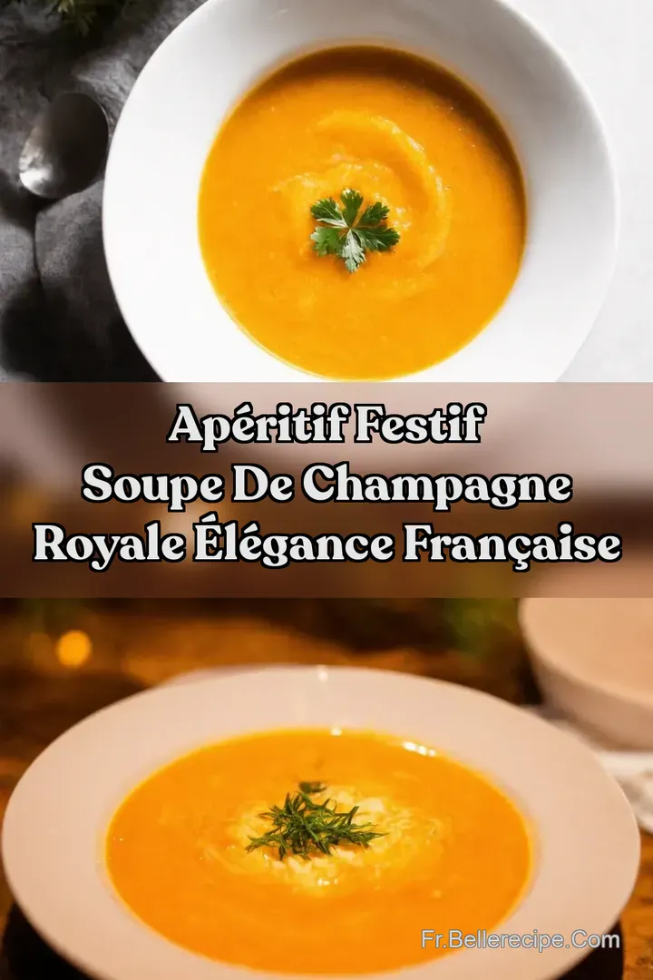 Ap&eacute;ritif Festif Soupe de Champagne Royale &Eacute;l&eacute;gance Fran&ccedil;aise