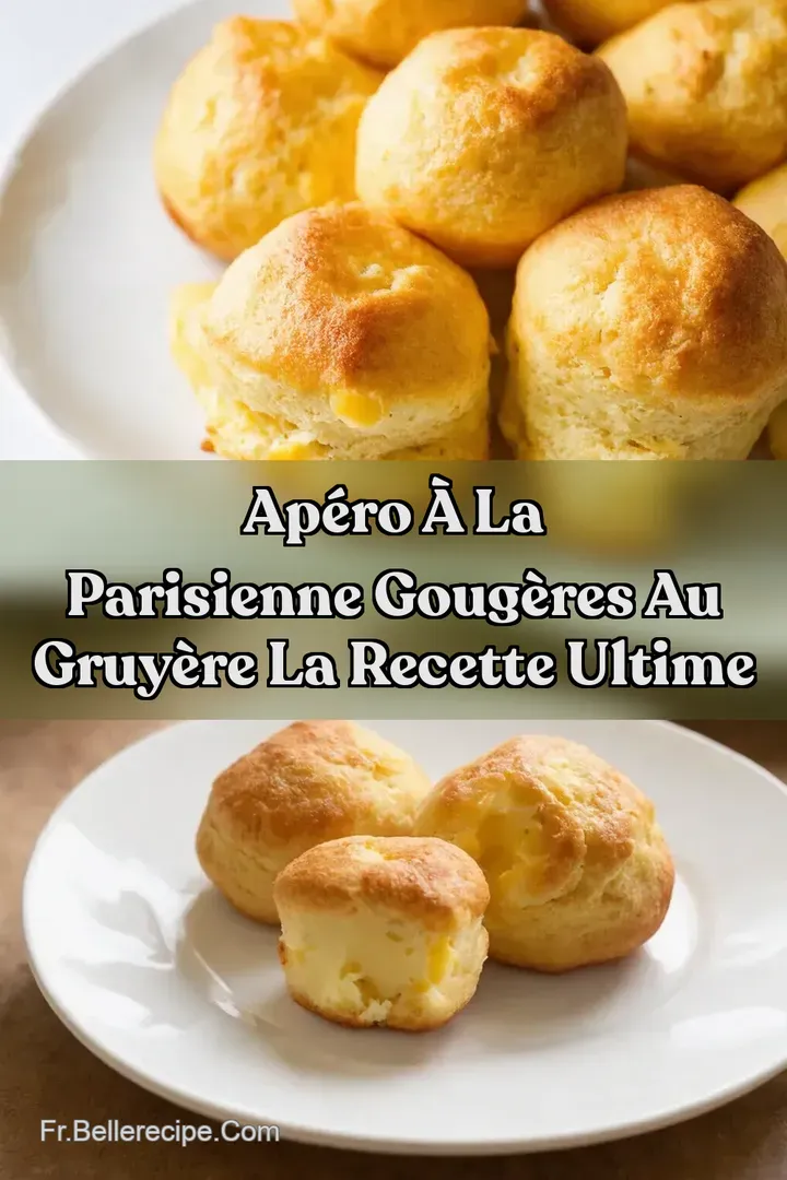 Ap&eacute;ro &agrave; la Parisienne Goug&egrave;res au Gruy&egrave;re la Recette Ultime