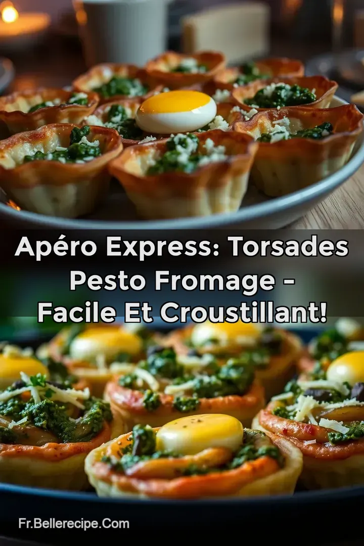 Ap&eacute;ro Express: Torsades Pesto Fromage - Facile et Croustillant!