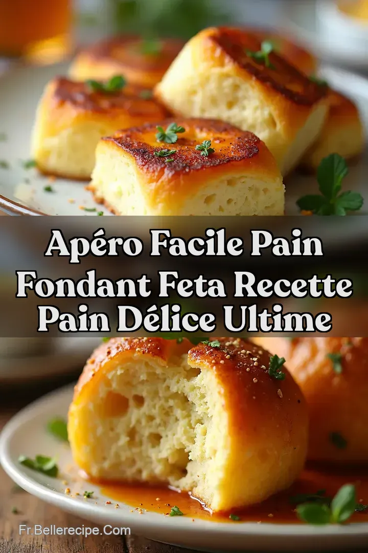 Ap&eacute;ro Facile Pain Fondant Feta Recette Pain D&eacute;lice Ultime