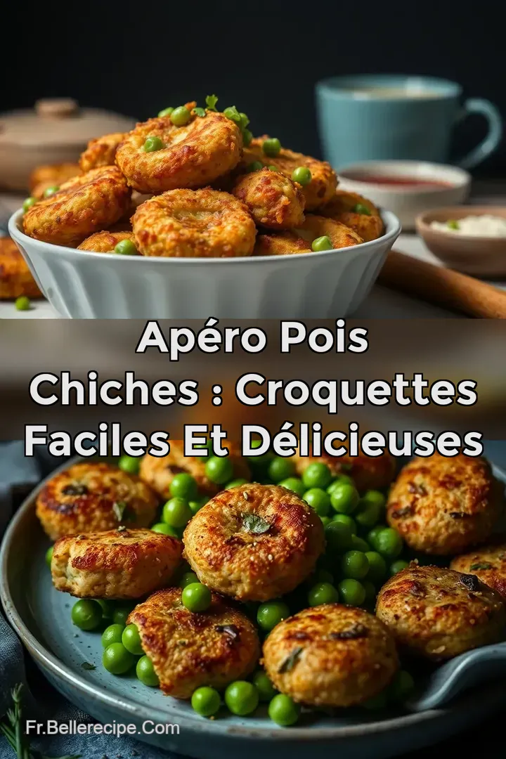 Ap&eacute;ro Pois Chiches : Croquettes Faciles et D&eacute;licieuses