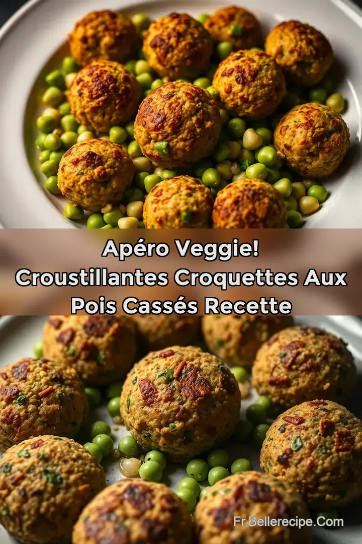 Ap&eacute;ro Veggie! Croustillantes Croquettes aux Pois Cass&eacute;s Recette