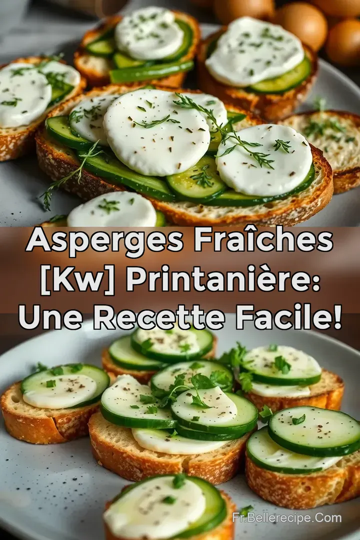 Asperges Fra&icirc;ches [kw] Printani&egrave;re: Une Recette Facile!
