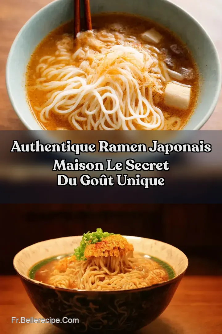 Authentique Ramen Japonais Maison Le Secret du Go&ucirc;t Unique