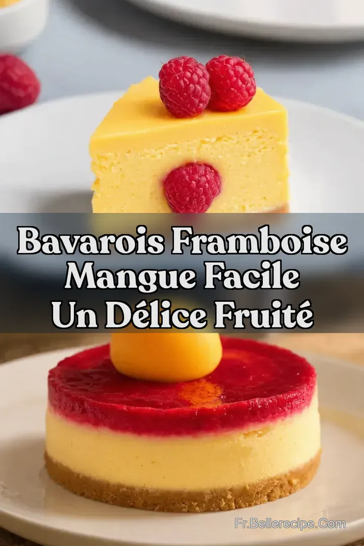 Bavarois framboise mangue facile Un D&eacute;lice Fruit&eacute;