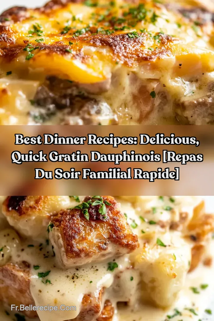Best Dinner Recipes: Delicious Quick Gratin Dauphinois [Repas du Soir Familial Rapide]