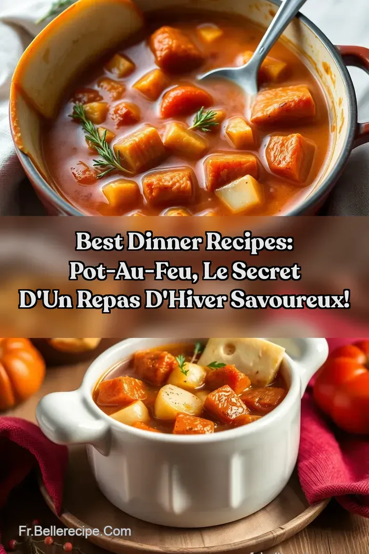 Best Dinner Recipes: Pot-au-Feu le secret d un repas d hiver savoureux!
