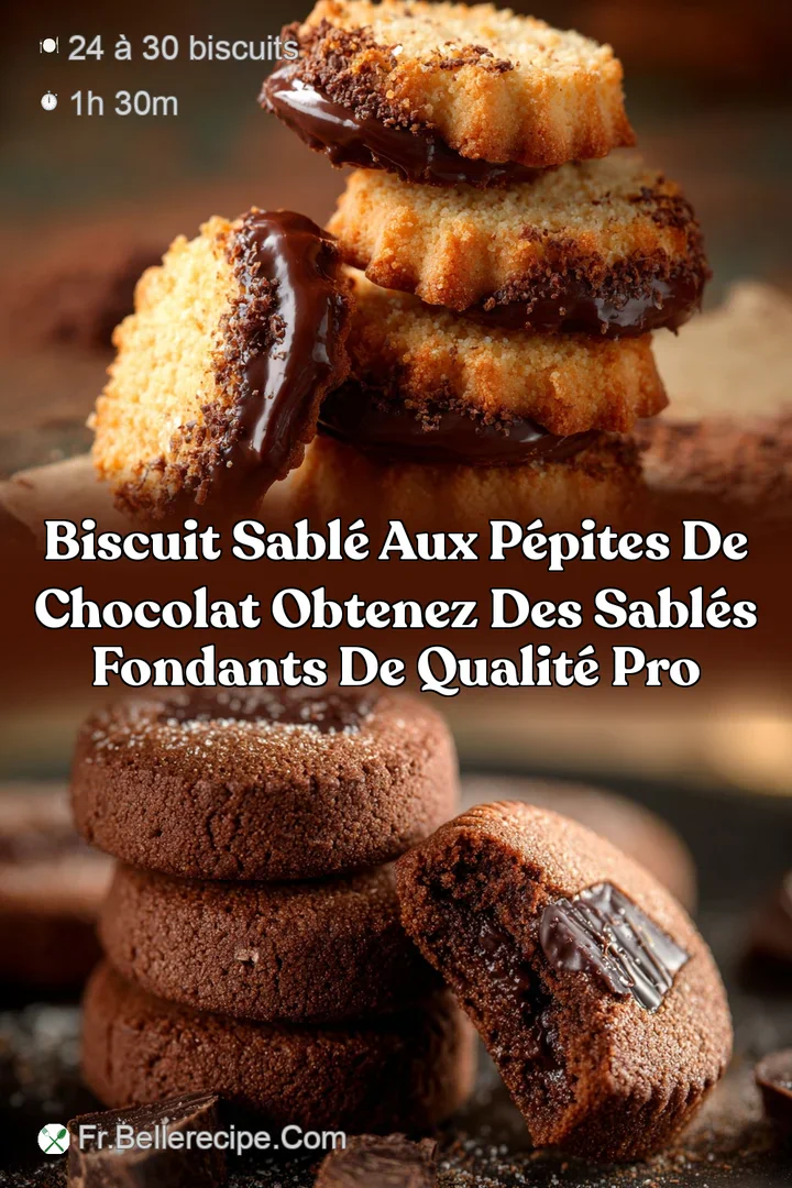 Biscuit sabl&eacute; aux p&eacute;pites de chocolat Obtenez des sabl&eacute;s fondants de qualit&eacute; pro