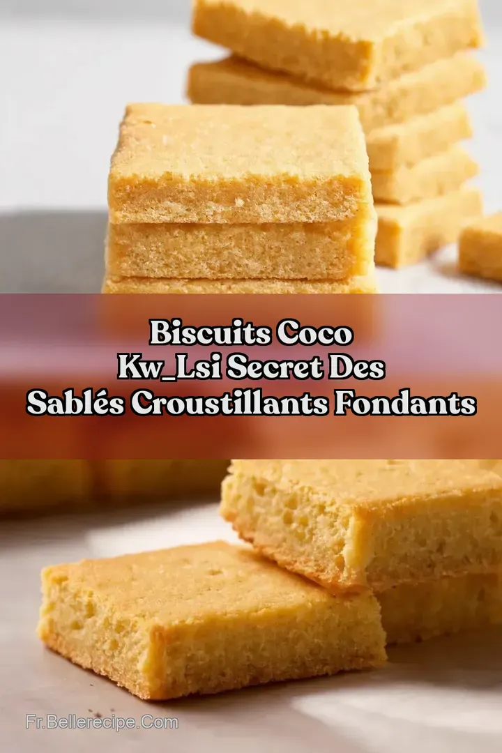Biscuits Coco kw_lsi Secret Des Sabl&eacute;s Croustillants Fondants