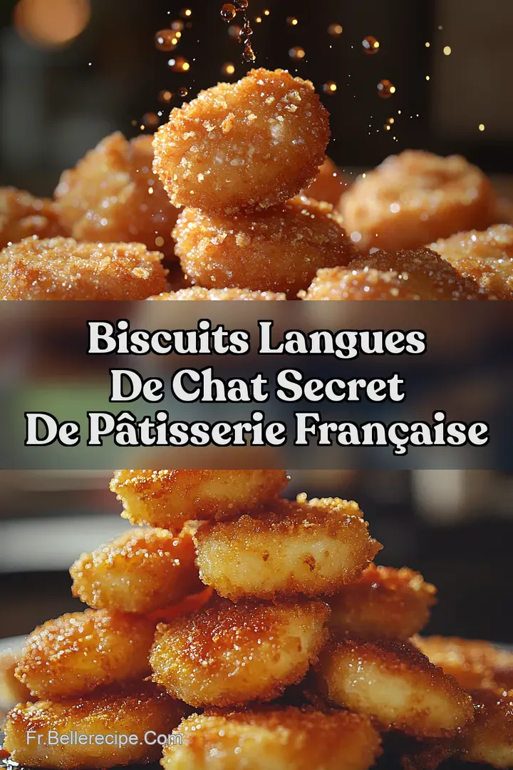 Biscuits Langues de Chat Secret de P&acirc;tisserie Fran&ccedil;aise