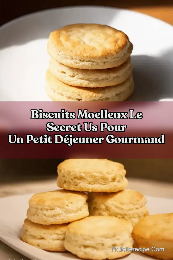 Biscuits Moelleux Le Secret US Pour un Petit D&eacute;jeuner Gourmand