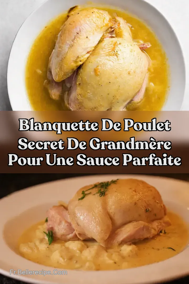 Blanquette de Poulet Secret de GrandM&egrave;re pour une Sauce Parfaite