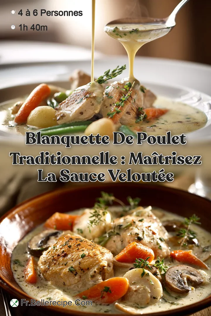 Blanquette de Poulet Traditionnelle : Ma&icirc;trisez la Sauce Velout&eacute;e